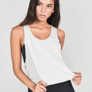 Joah Brown Half Moon Crop Top